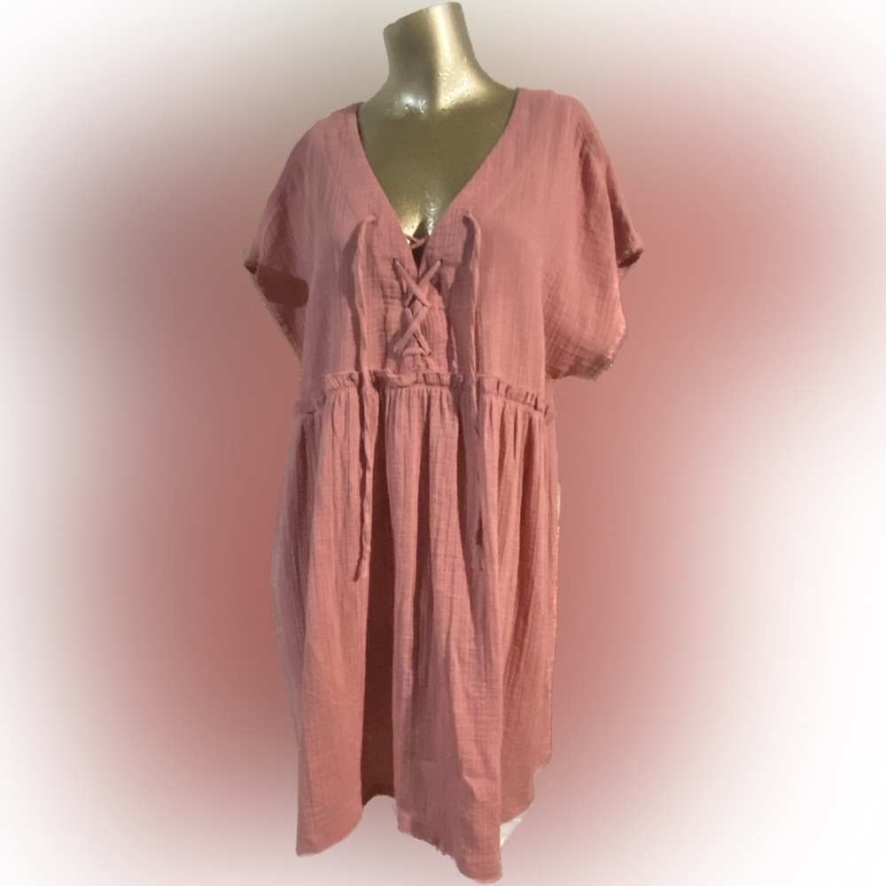 True Craft Rose colored mini Dress, Large